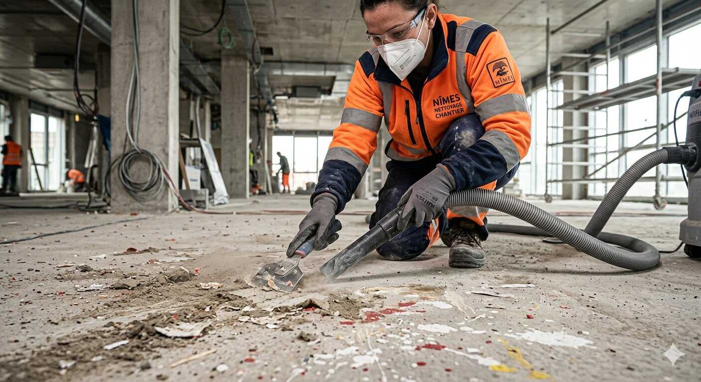 Traitement résidus chantier colle peinture ciment