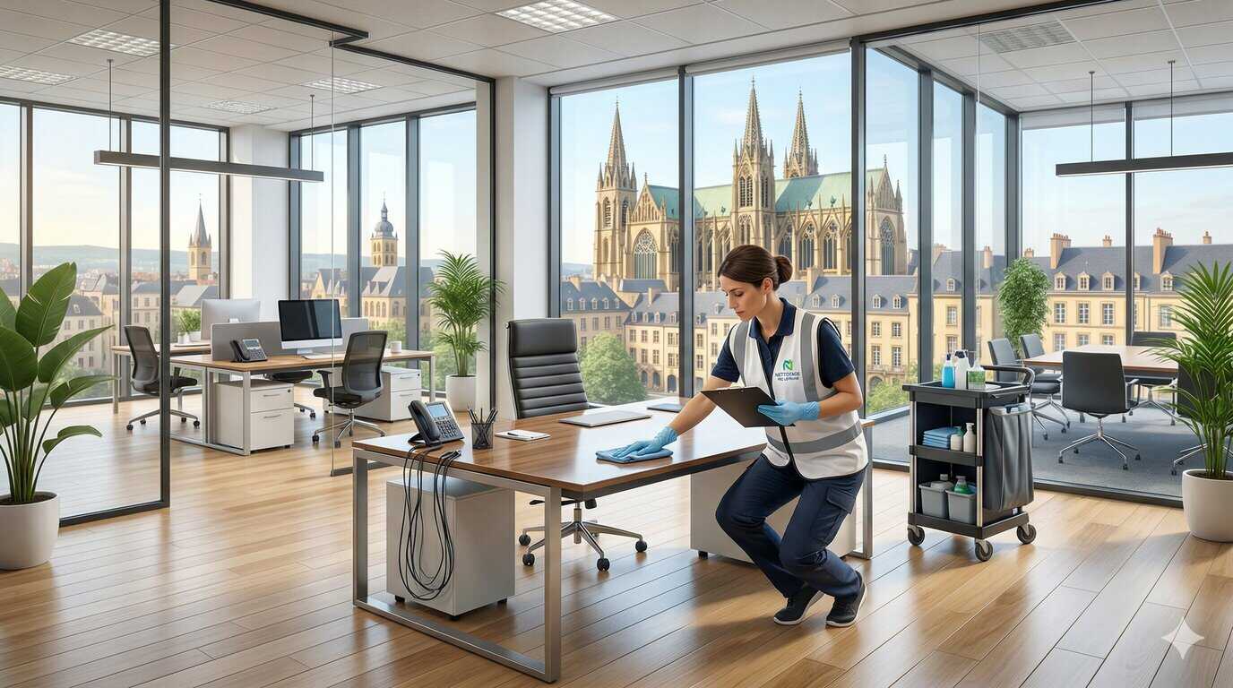 Contrôle qualité pour l'entretien de bureaux à Metz