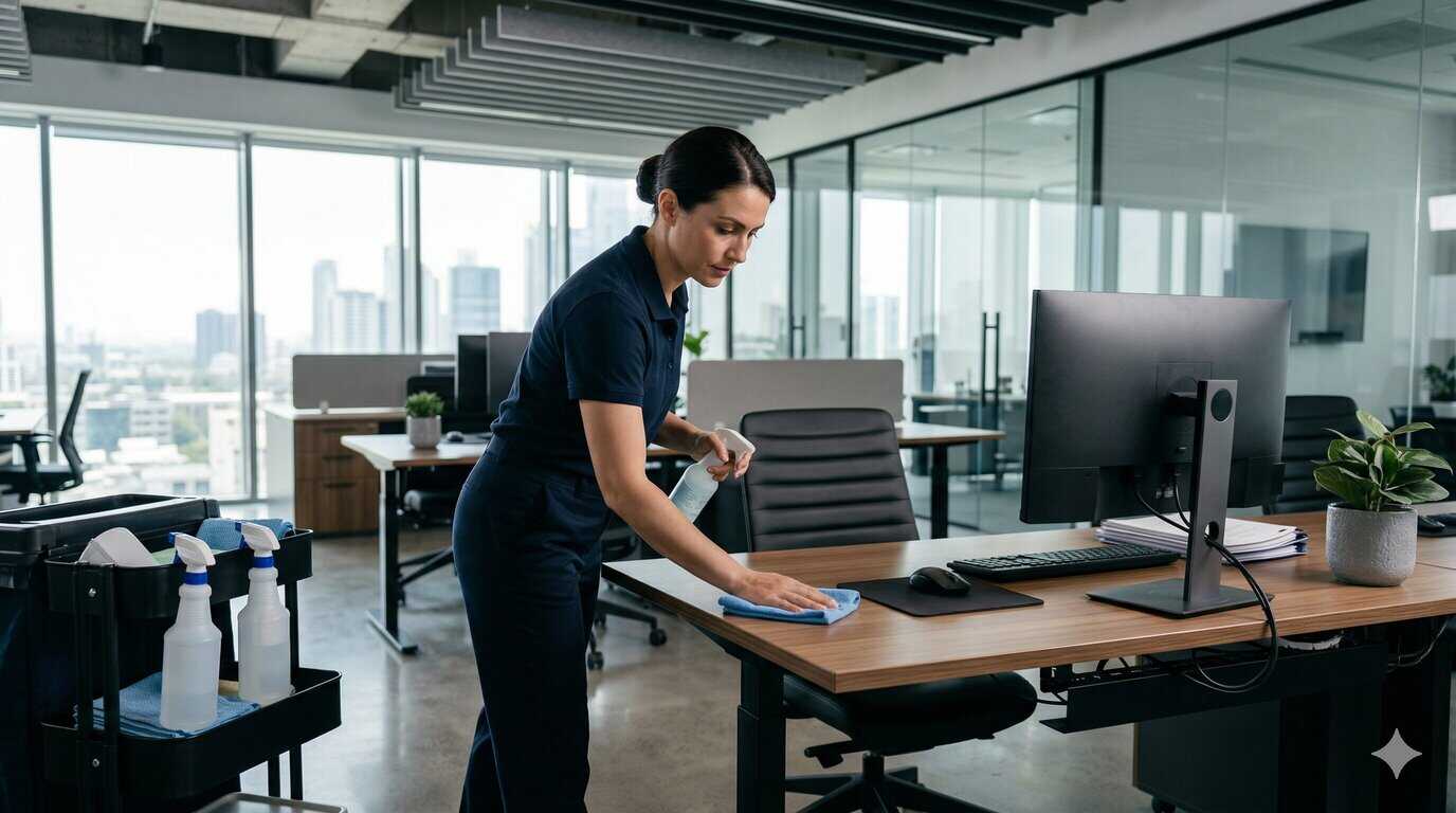 Nettoyage de bureaux et locaux professionnels en entreprise