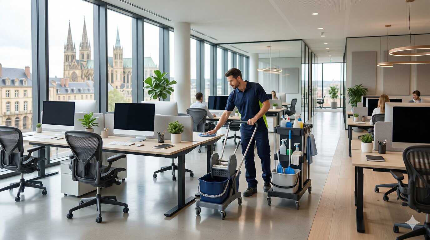 Nettoyage de bureaux professionnels à Metz par Elo C Clean