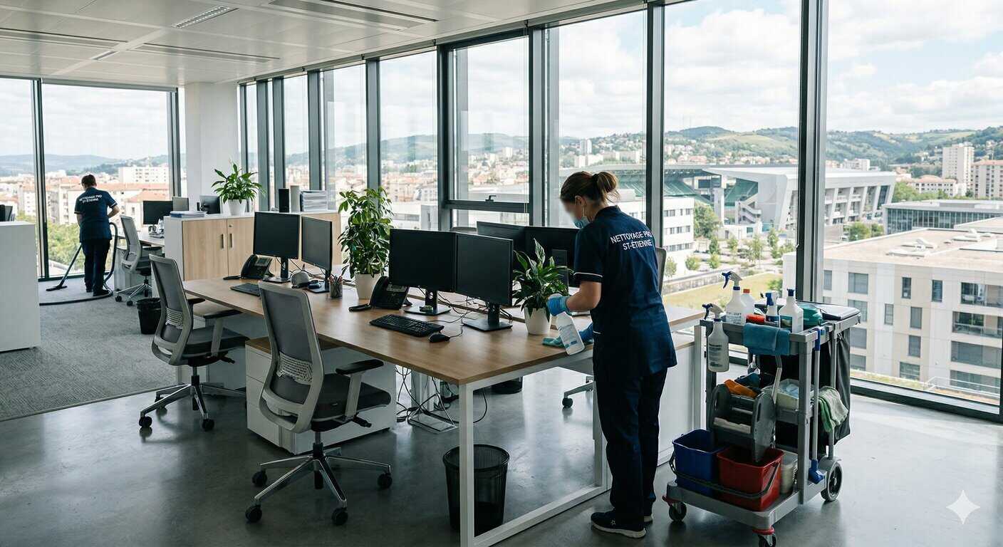 Nettoyage locaux professionnels Saint-Étienne