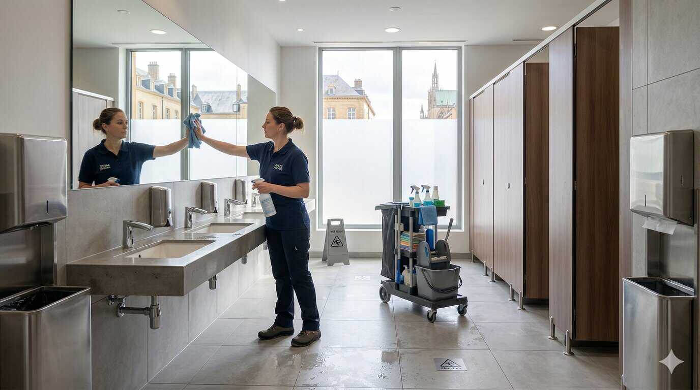 Nettoyage des sanitaires de bureaux à Metz